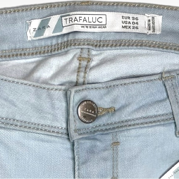 ZARA Trafaluc Light Wash Skinny Jeans NWT - Picture 8 of 12